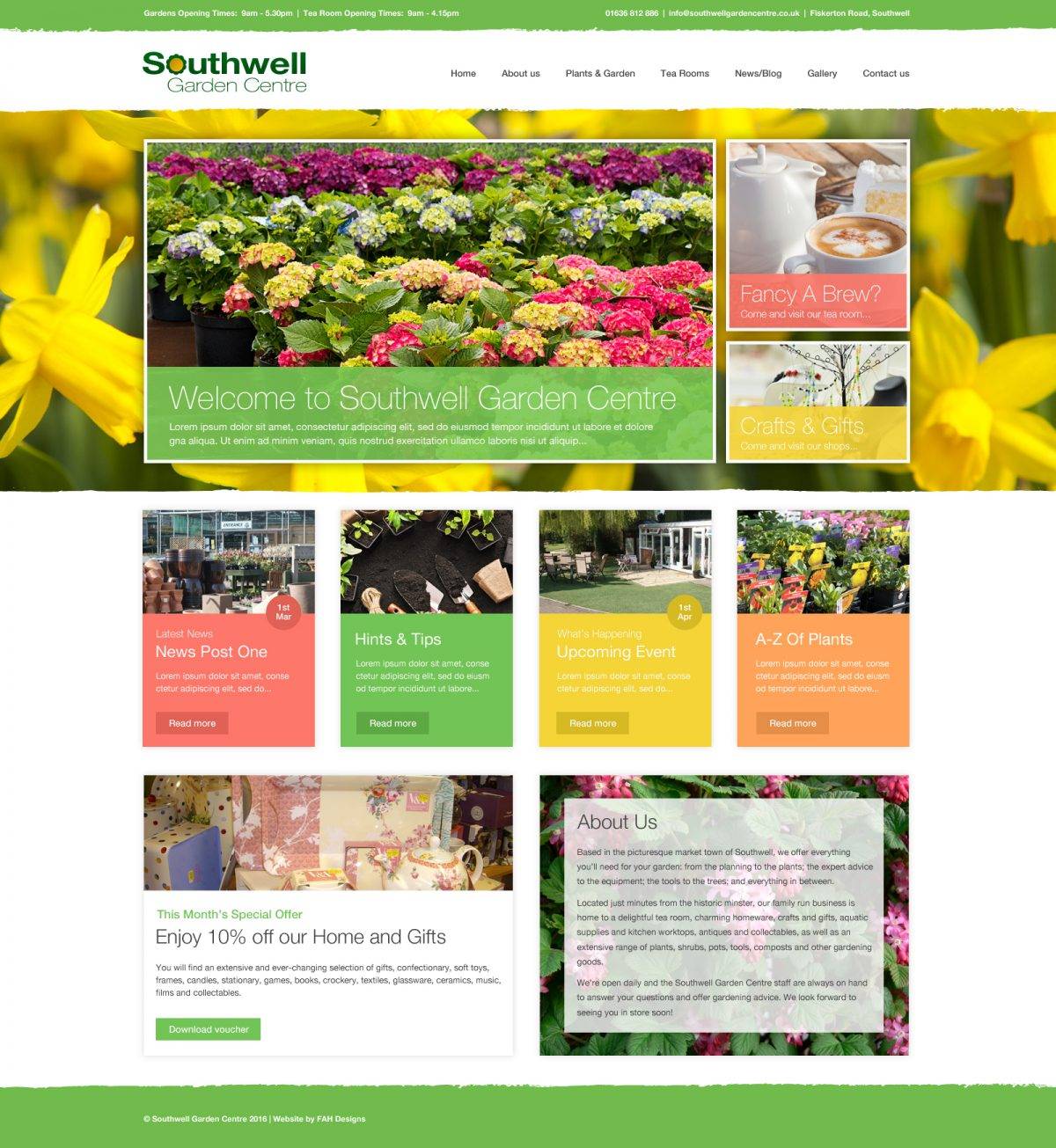 Garden Centre Website Design